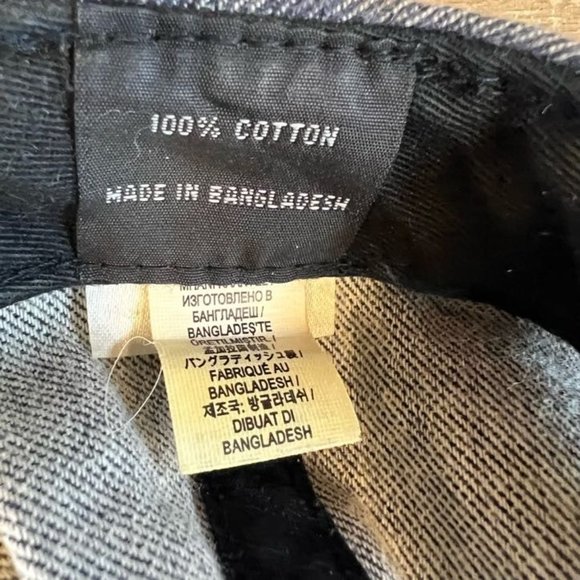 Vans Off The Wall Unisex Cap Genuine Snapback Embroidered Logo Gray Denim OS - Picture 7 of 8